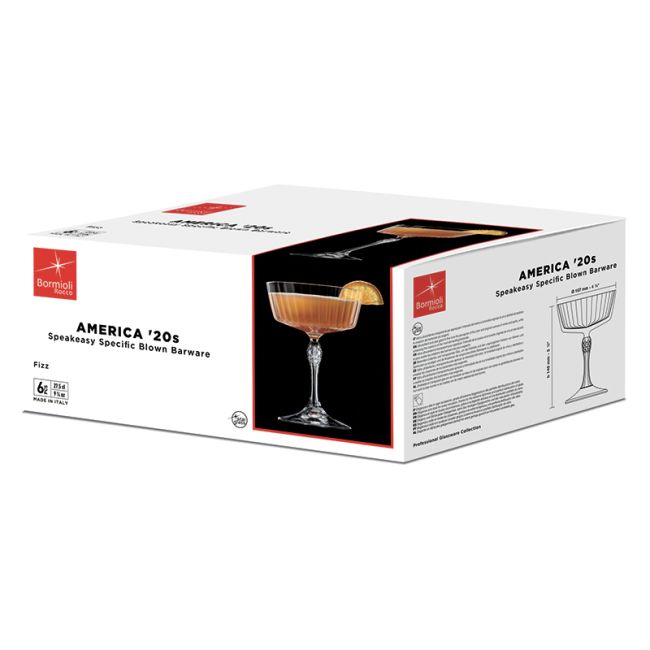 6 Calici Fizz America '20s 27.5 cl BORMIOLI ROCCO 12981