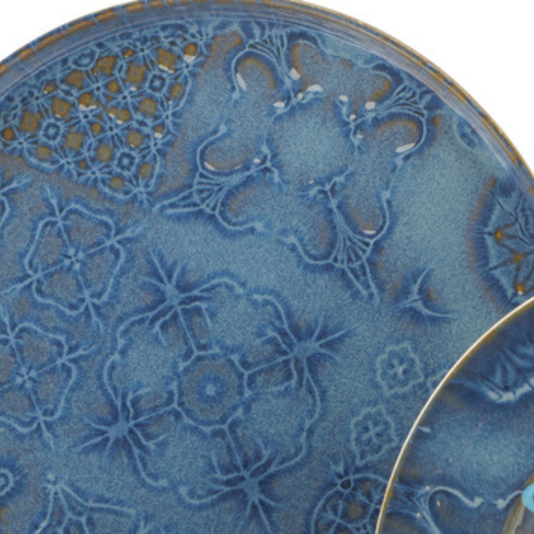 12 Piatti Piani Bordo Alto Ø 33 cm Azulejo MESA CERAMICS 22258
